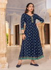 Blue Hills Hotstar 10 Rayon Fancy Party Wear Designer Long Kurti Collection